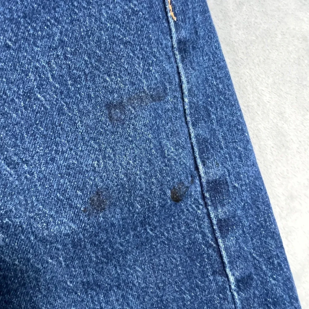LEVI'S‎ 501 Jeans Mens 36x32 Button Fly Straight Leg Blue Denim Casual Stained